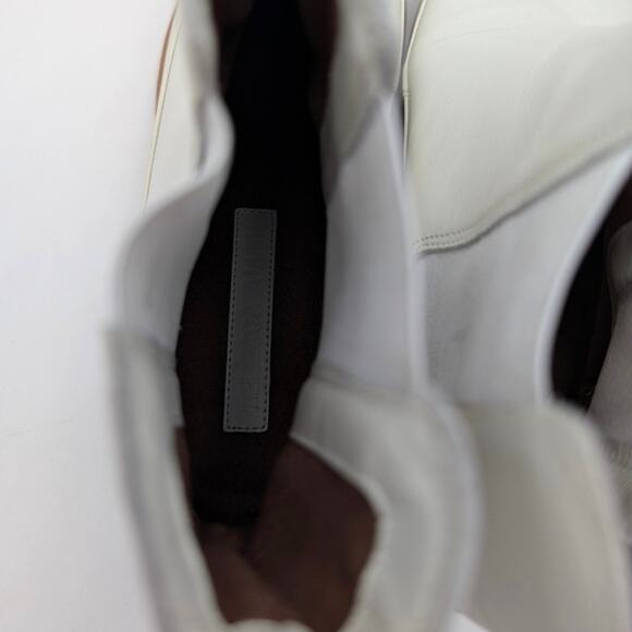 Rebecca Allen The All Weather Chelsea Ankle Boots Women's Cream Size US9 EU39.5 - Picture 9 of 12